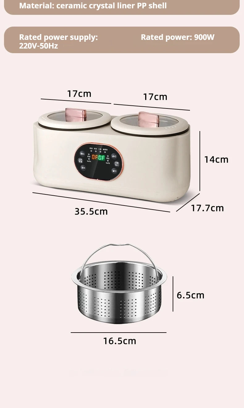 Double Gallbladder Electric Rice Cooker Multifunctional Fully Automatic Intelligent Hot Pot Steamer