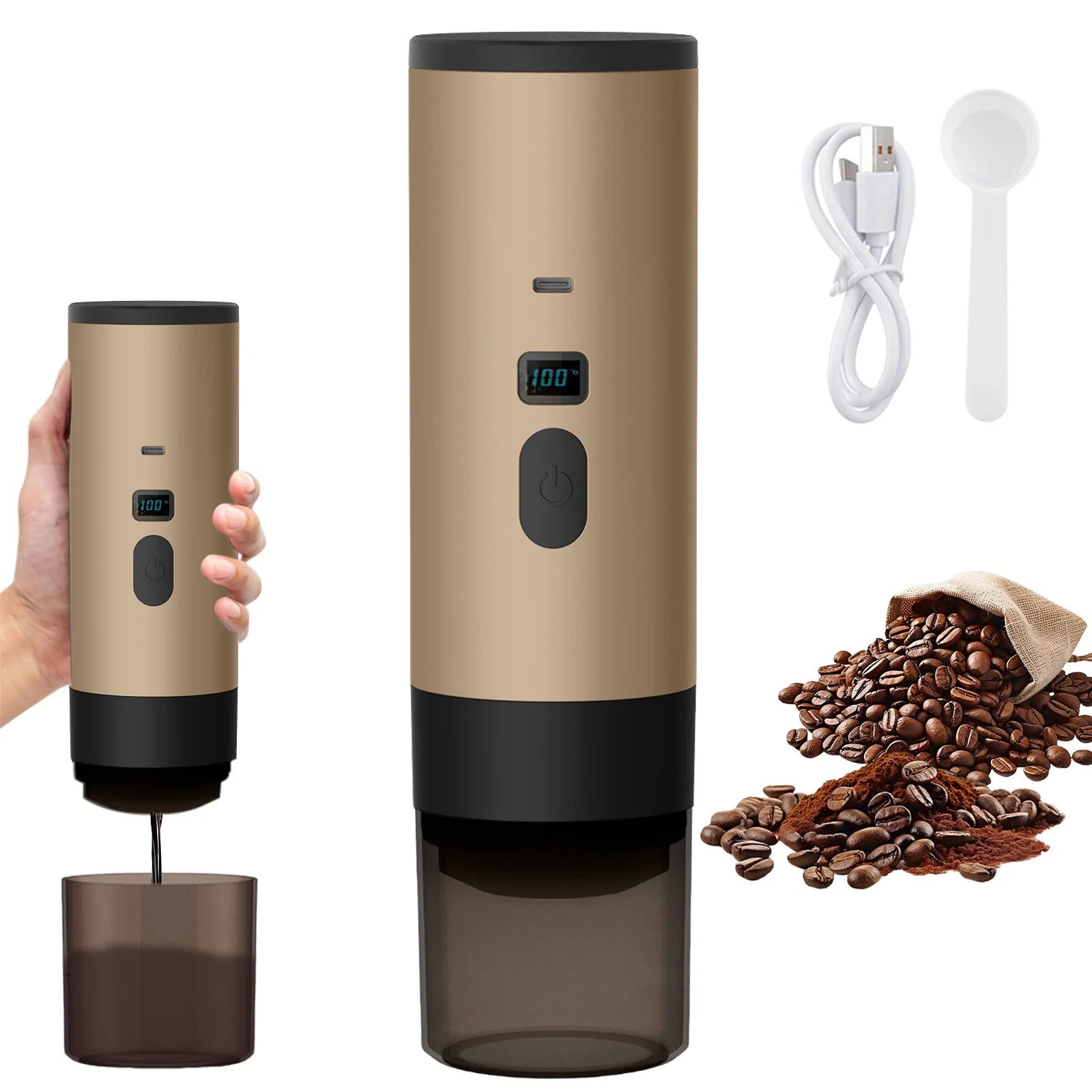 Portable 3 in 1 USB Coffee Maker