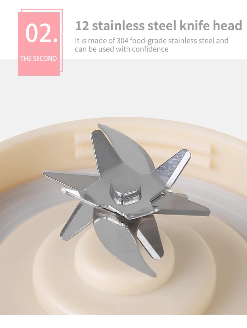 Portable Juicer Wireless USB Charging