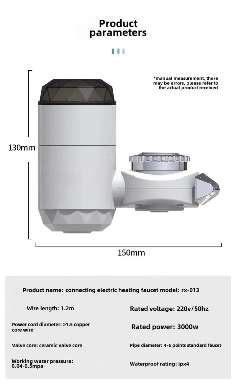 Heating Faucet 3000W Mini Electric