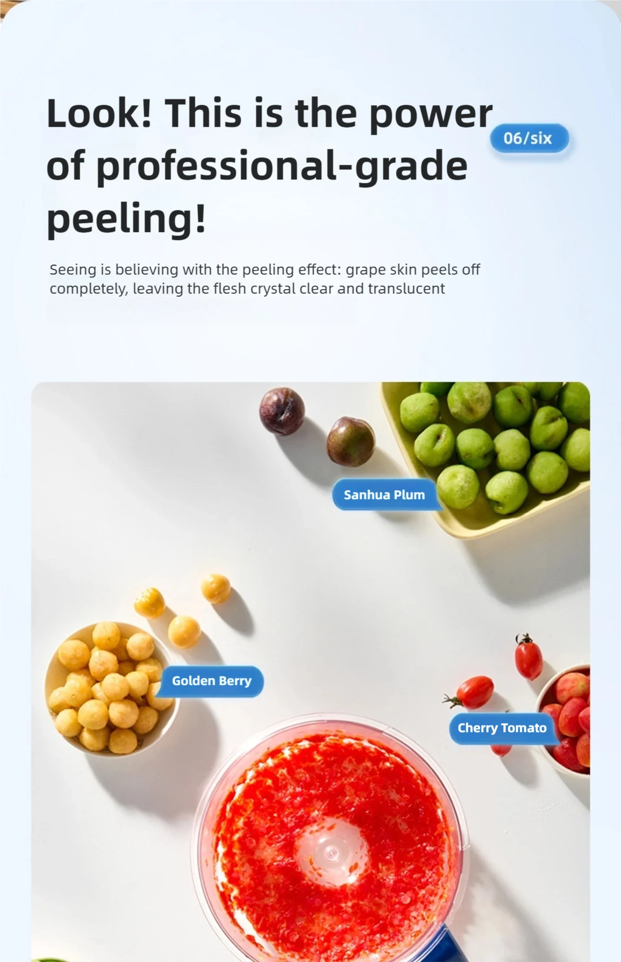 TINSOL New Electric Grape Peeler Automatic Mini Fruit Peeling Tool Smart Vegetable & Fruit Peeler Kitchen Peeling Wonder