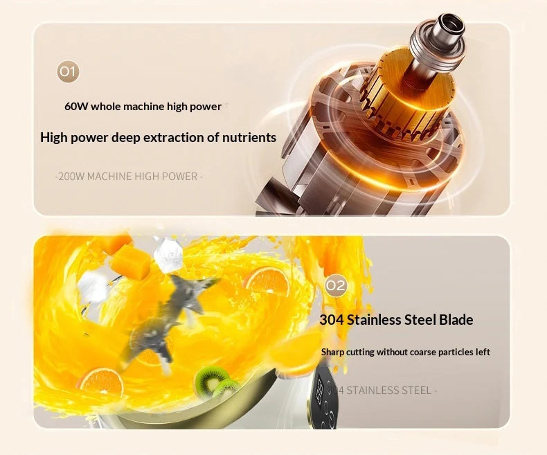 Household Juicer Blender Dual-blade