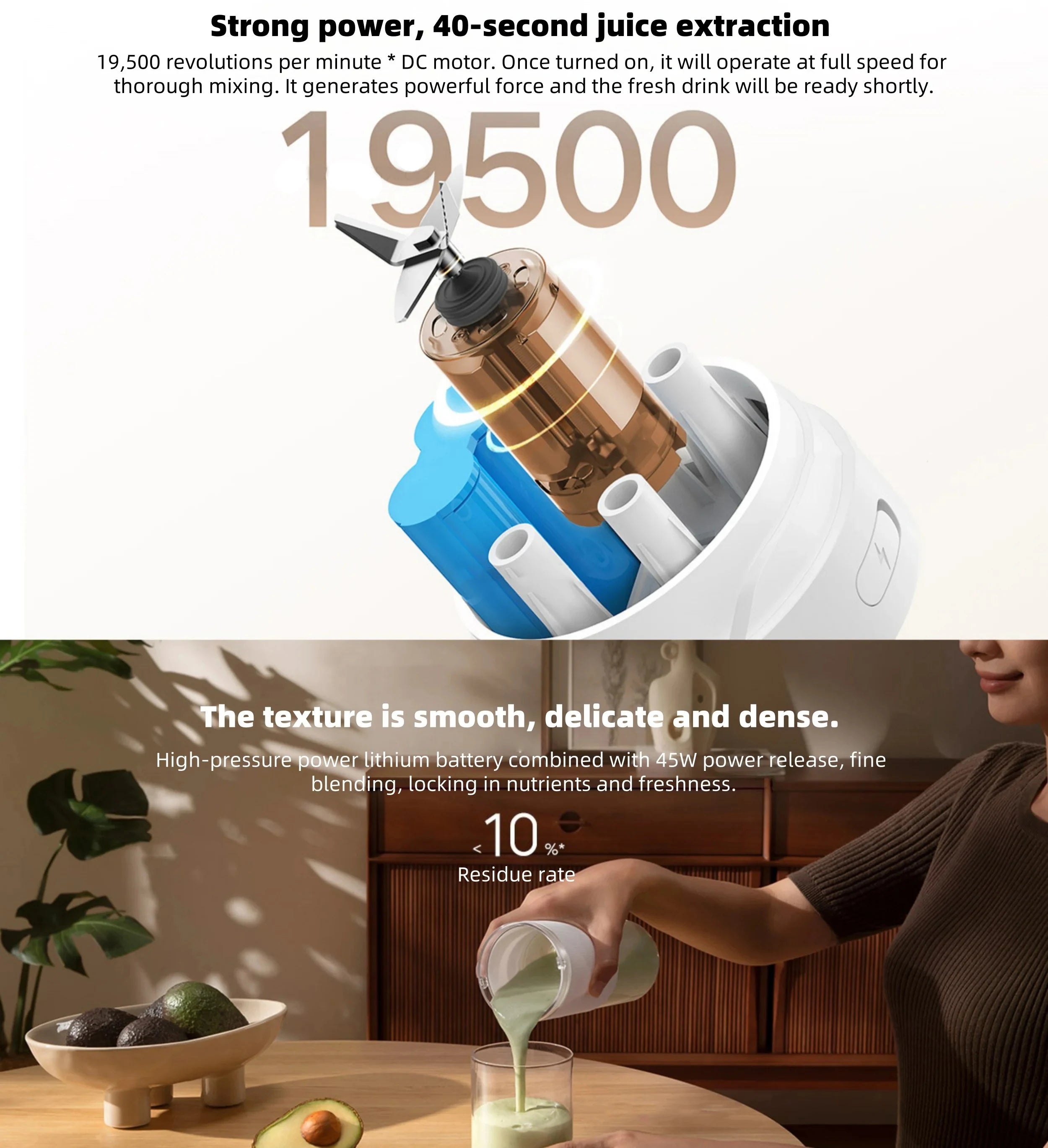 Mijia Portable Juicer 2 Fruit Automatic Juicer