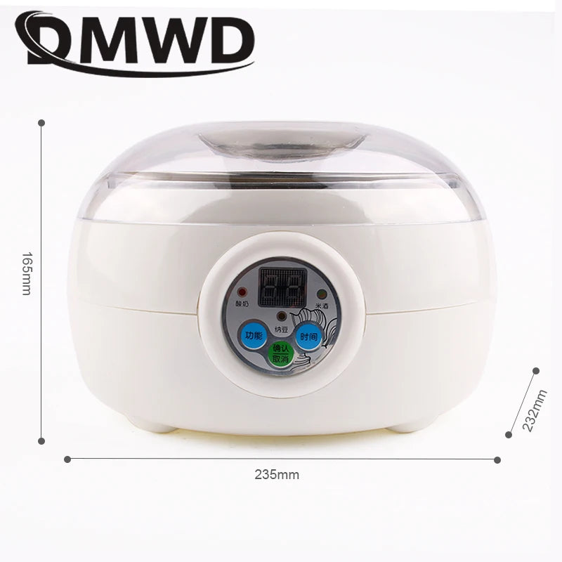 Automatic Electric Natto Maker Rice Wine Fermenting Machine Yogurt Leben Sour Cream Fermenter Yoghurt Stainless Steel Liner Cup