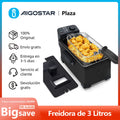 3L Fryer, 2200 W, Lid with Viewing Window, Adjustable Thermostat, 304 Stainless Steel and Removable Container
