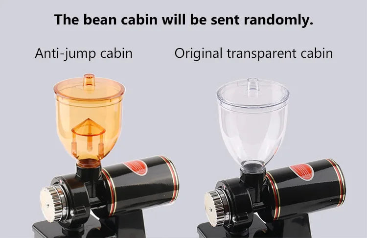 JIQI Electric Coffee Grinder Coffee Mill Bean Grinder Machine Thickness Adjustable Flat Burrs Grinding Machine 220V/110V EU US