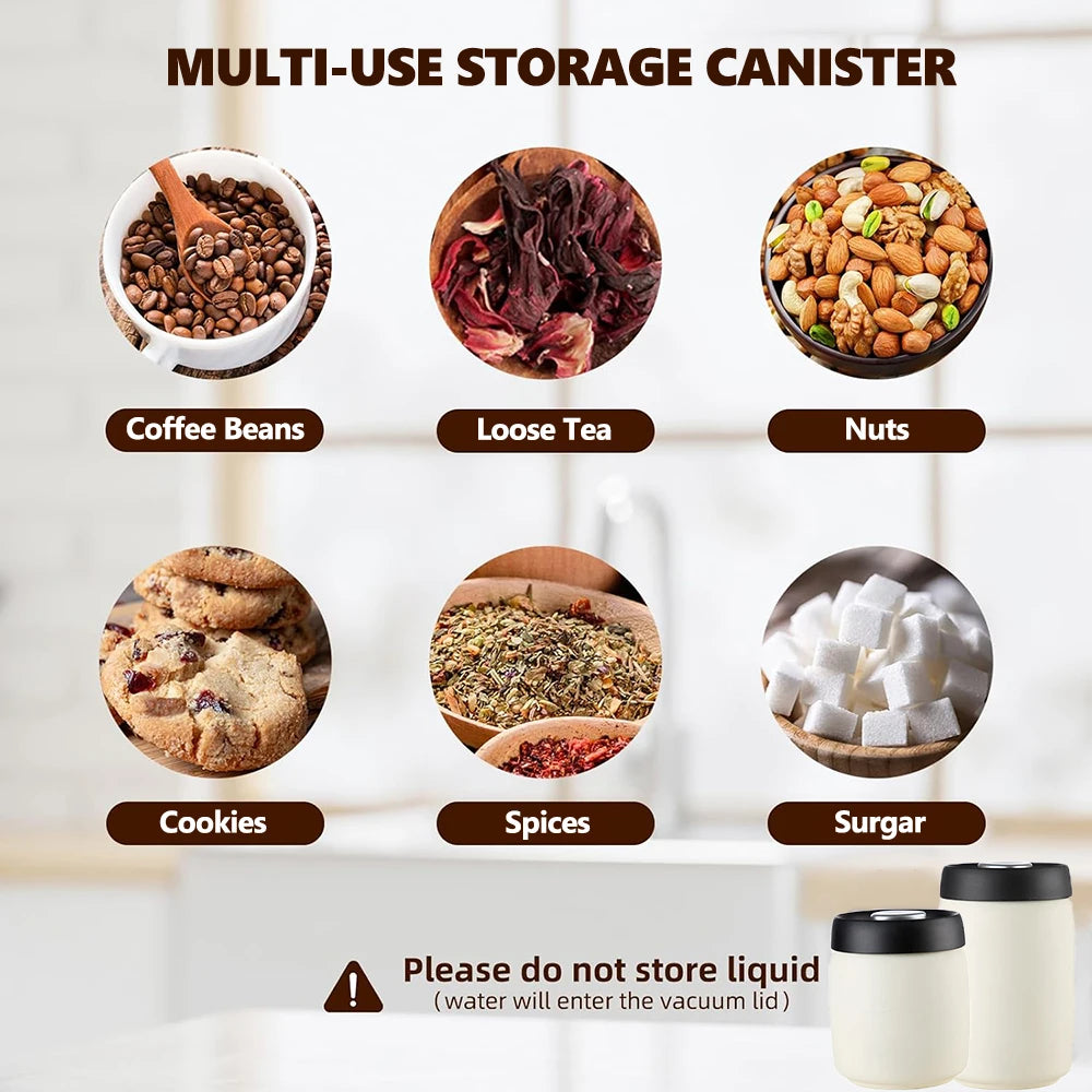 Coffee Sealed Can Stainless Steel Manual