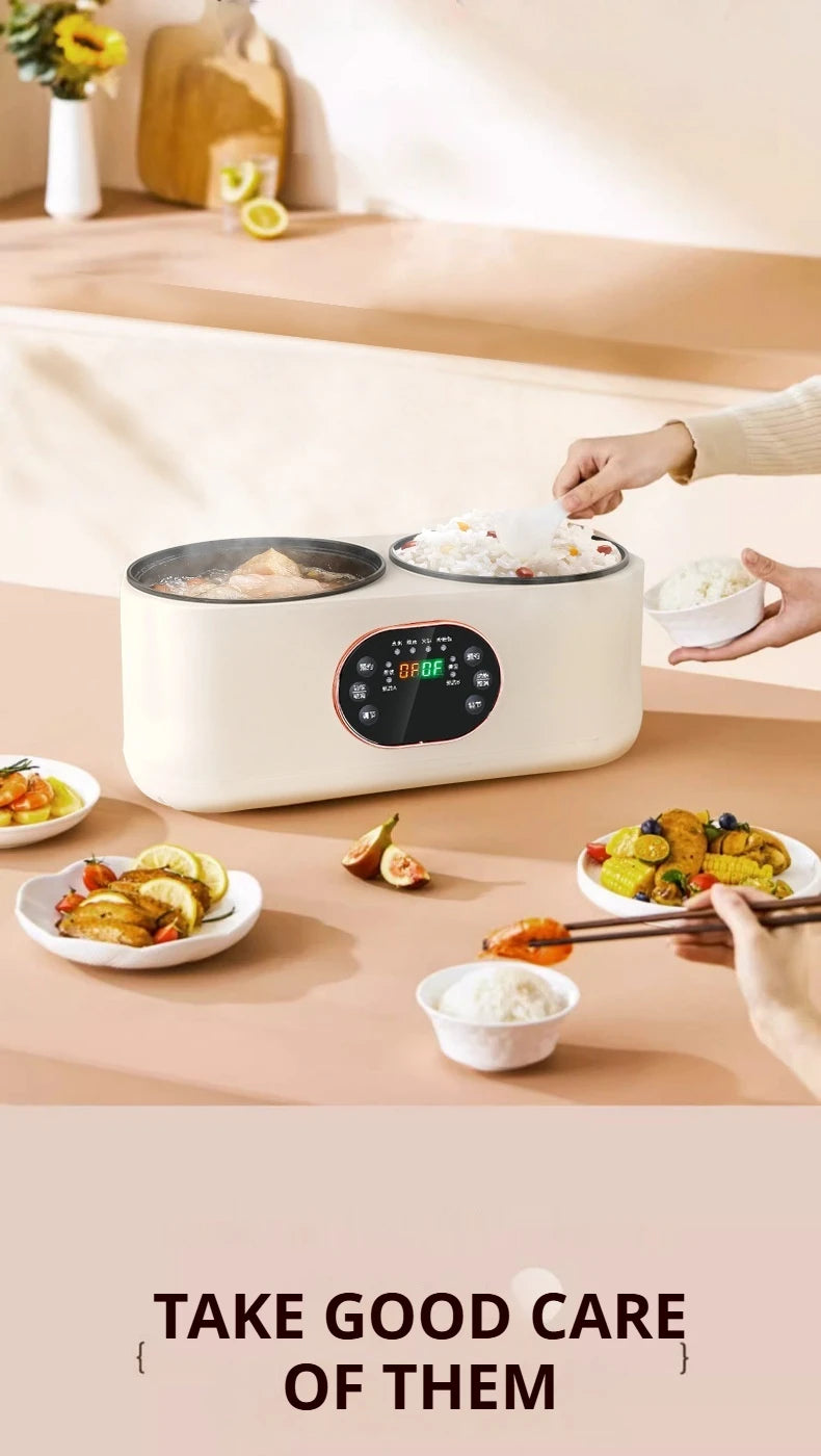 Double Gallbladder Electric Rice Cooker Multifunctional Fully Automatic Intelligent Hot Pot Steamer