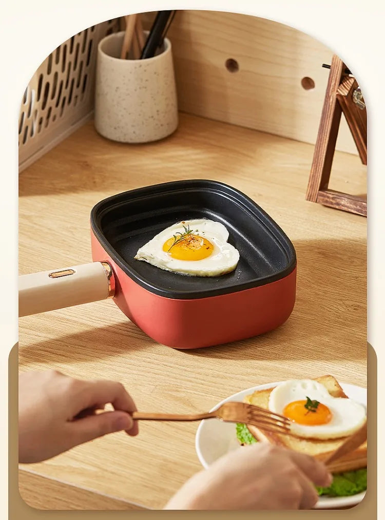220V Non-stick Electric Steak Egg Frying Pan Home Appliance Multi Cooker for Breakfast