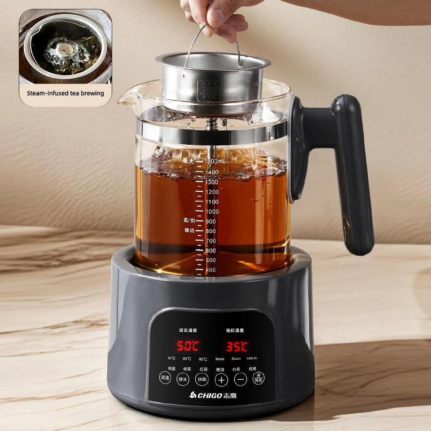 1500ml Steam Spray Tea Kettle Baby Constant Temperature Milk Regulator Multifunctional Electric Kettle 72h Thermostatic Kettle