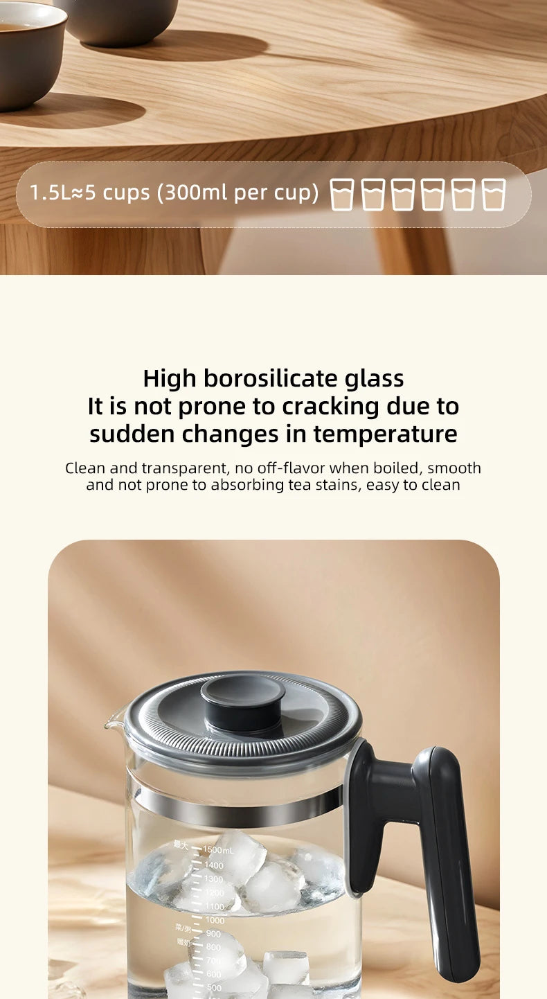 1500ml Steam Spray Tea Kettle Baby Constant Temperature Milk Regulator Multifunctional Electric Kettle 72h Thermostatic Kettle