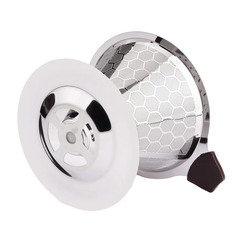 B98A-Pour Over Coffee Filter Dripper Reusable Stainless Steel Drip Coffee Maker Cone Coffee Mesh Filters For 1-4 Cup