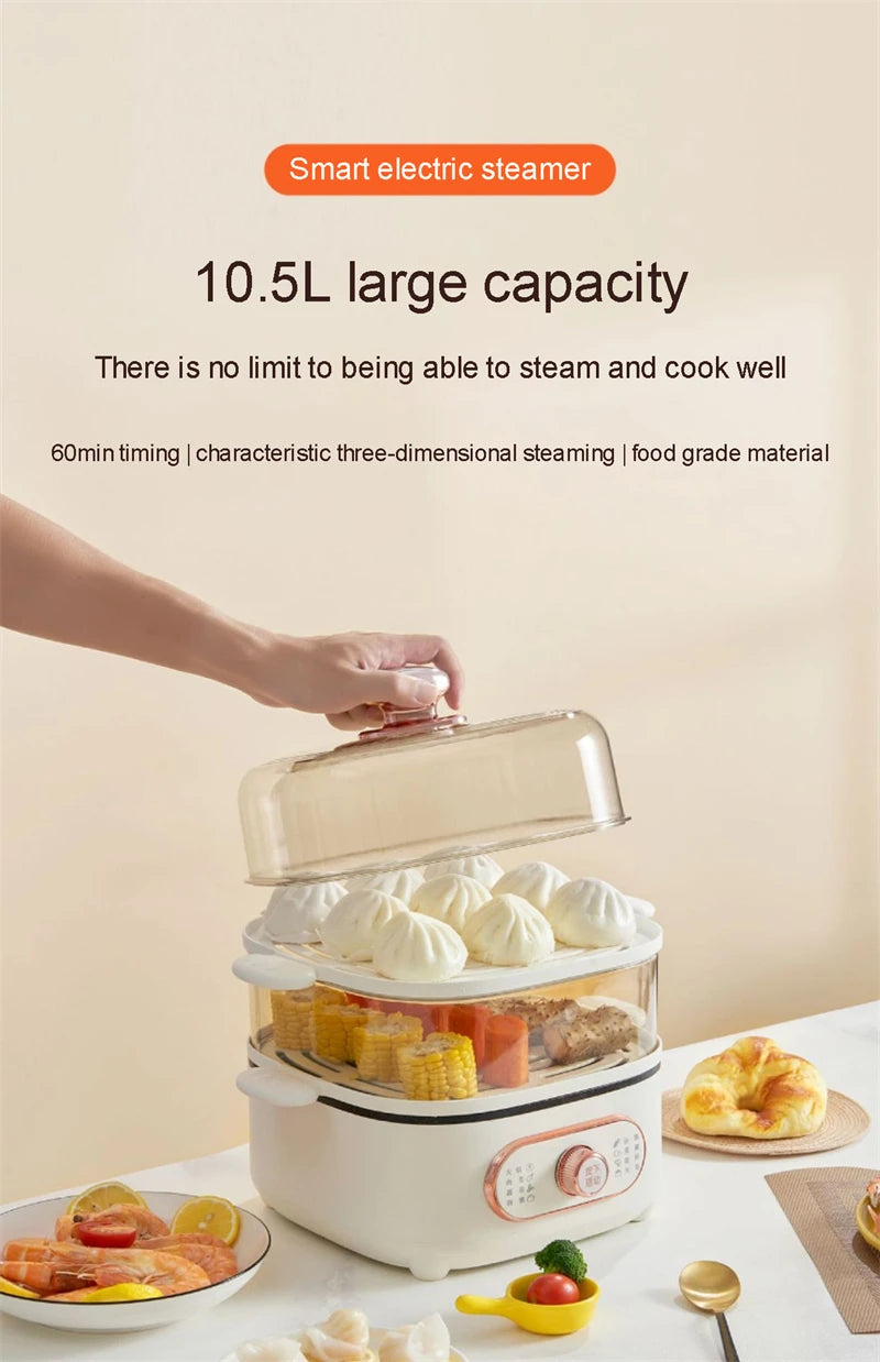 Electric Food Steamer Large Capacity