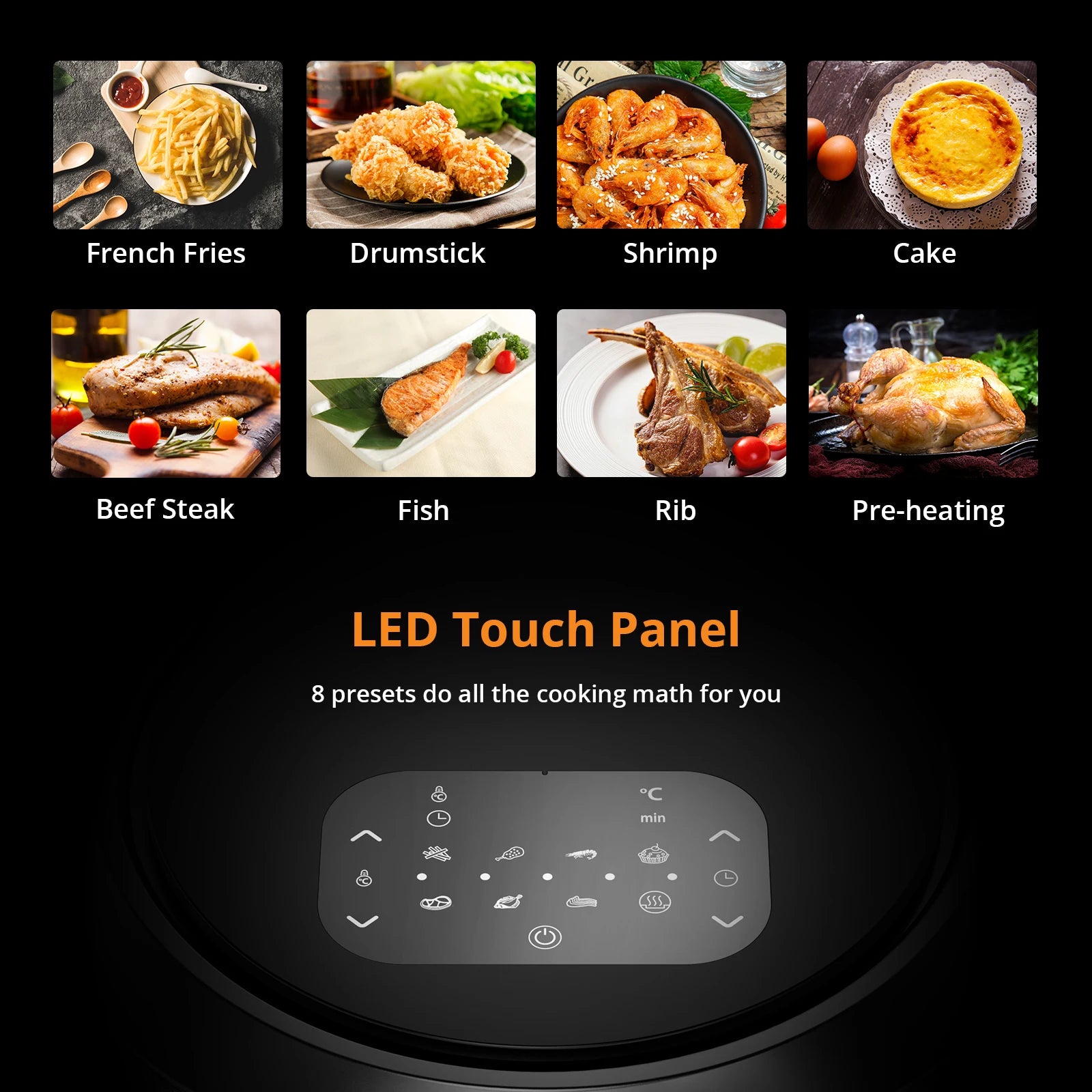 Cooker with Digital Display 8 Cooking