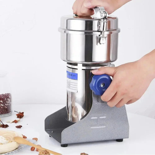 220V 800g 1400W Stainless Steel Grains Spice Crusher Household Electric Medicinal Material Crusher Ultra-fine Soybean Grinder