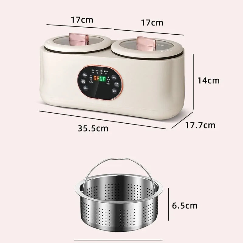 Double Gallbladder Electric Rice Cooker Multifunctional Fully Automatic Intelligent Hot Pot Steamer