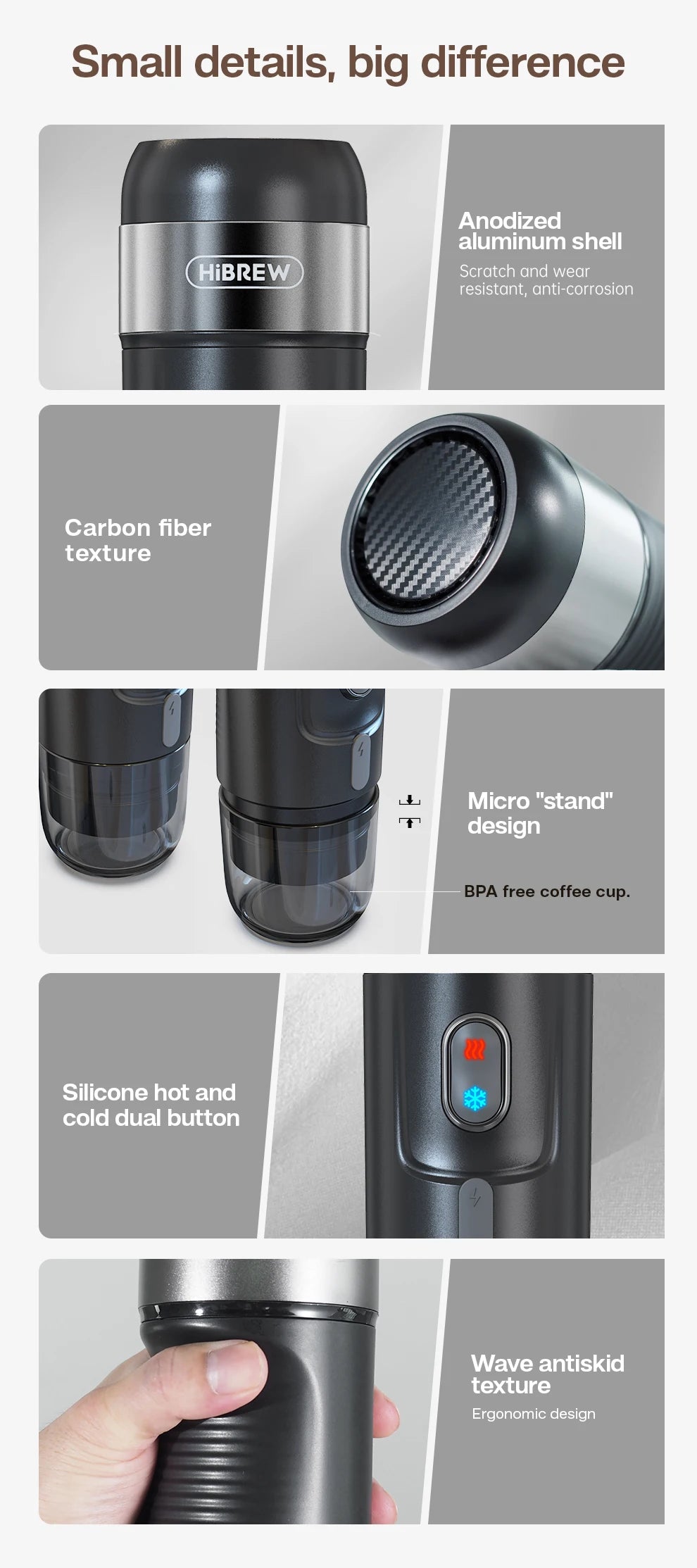 HiBREW Portable Coffee Machines