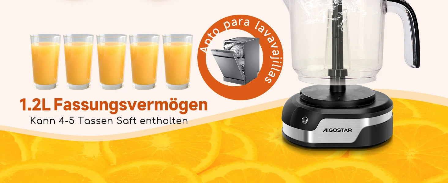 Aigostar Electric Citrus Juicer, 1.2L