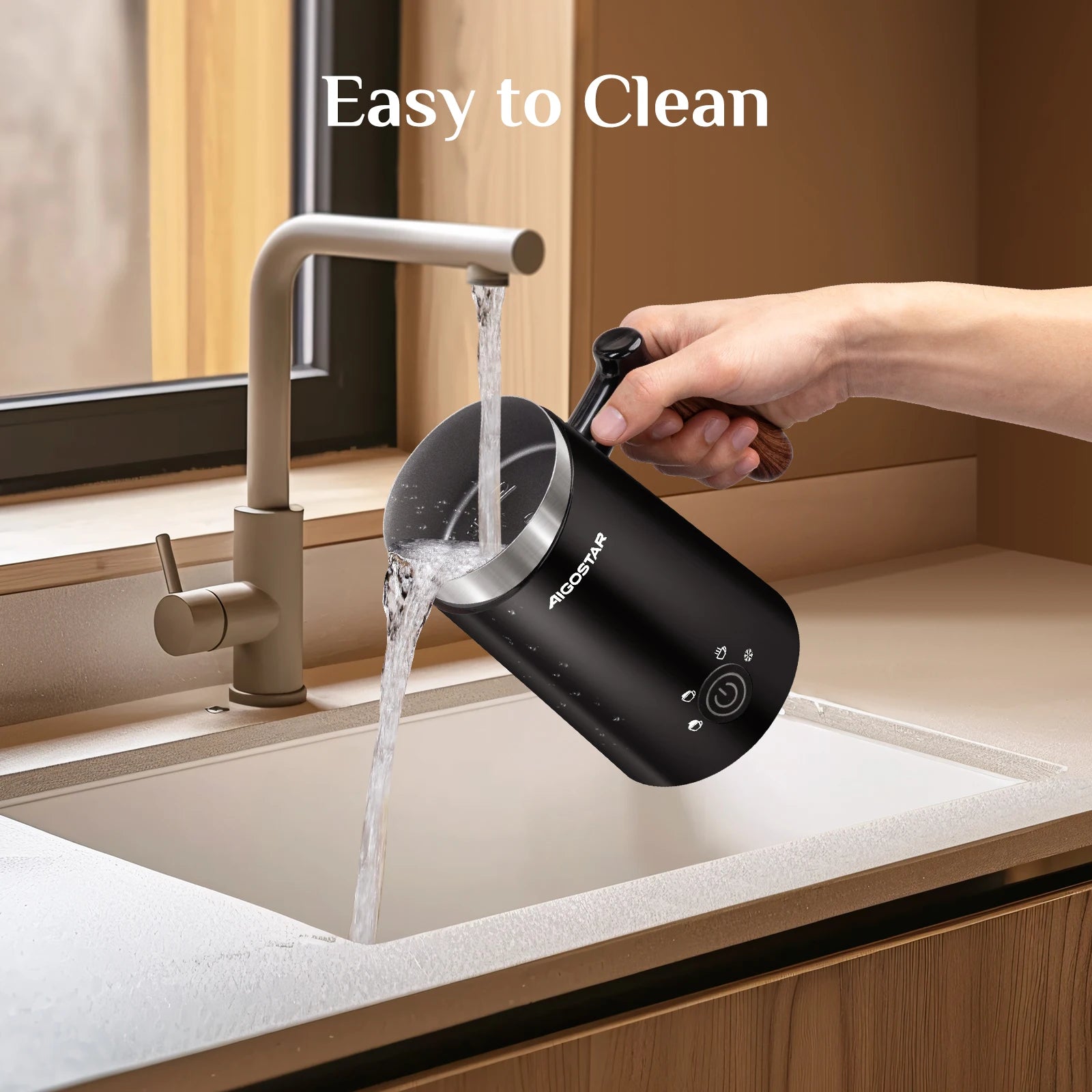 Electric Milk Beater Thick/Fine/Cold Hot Foam