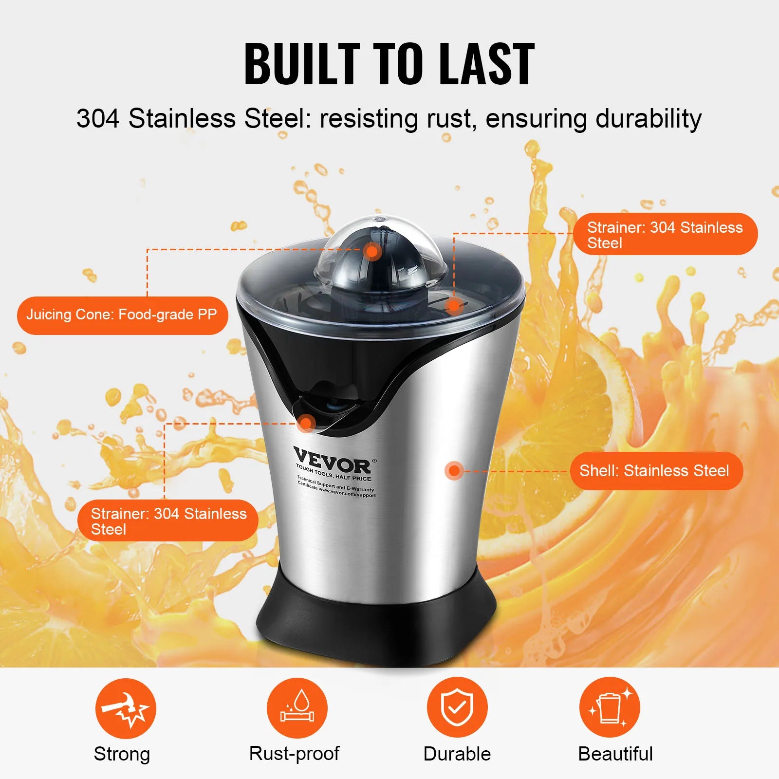 Electric Citrus Juicer Orange Juice