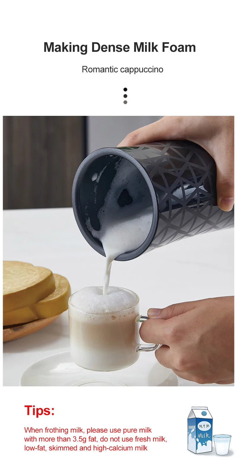 Electric Milk Frother Automatic