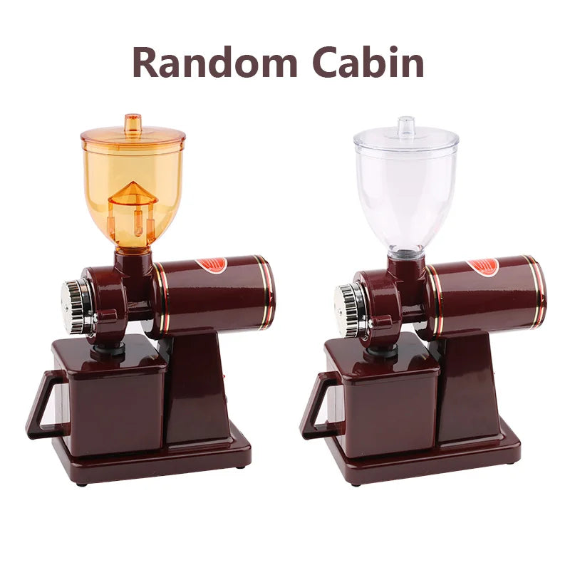 JIQI Electric Coffee Grinder Coffee Mill Bean Grinder Machine Thickness Adjustable Flat Burrs Grinding Machine 220V/110V EU US