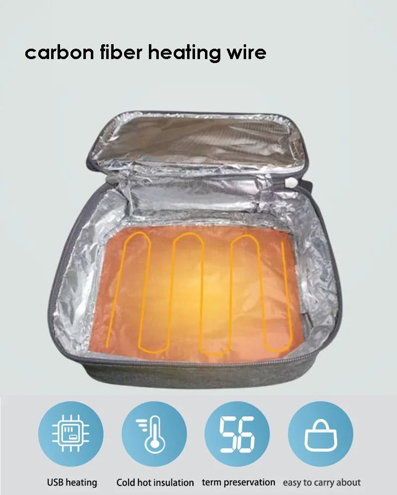 Electric Food Warmer USB Lunch Box Heater