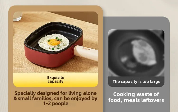 220V Non-stick Electric Steak Egg Frying Pan Home Appliance Multi Cooker for Breakfast