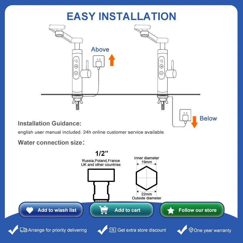 Instant Electric Tankless Water Heater