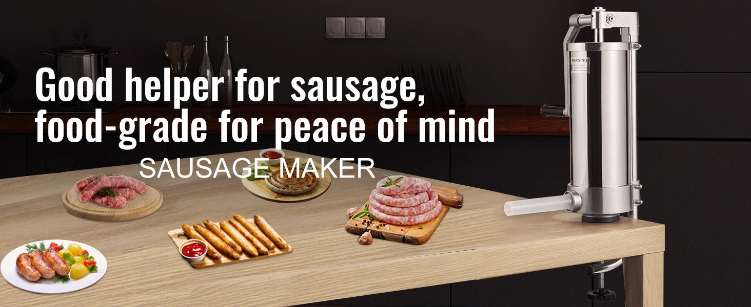 Capacity Vertical Sausage Stuffer Food Filling Processors