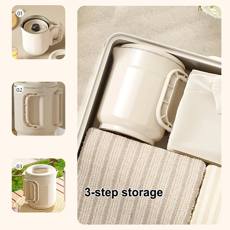 Electric Kettle Stainless Steel Folding