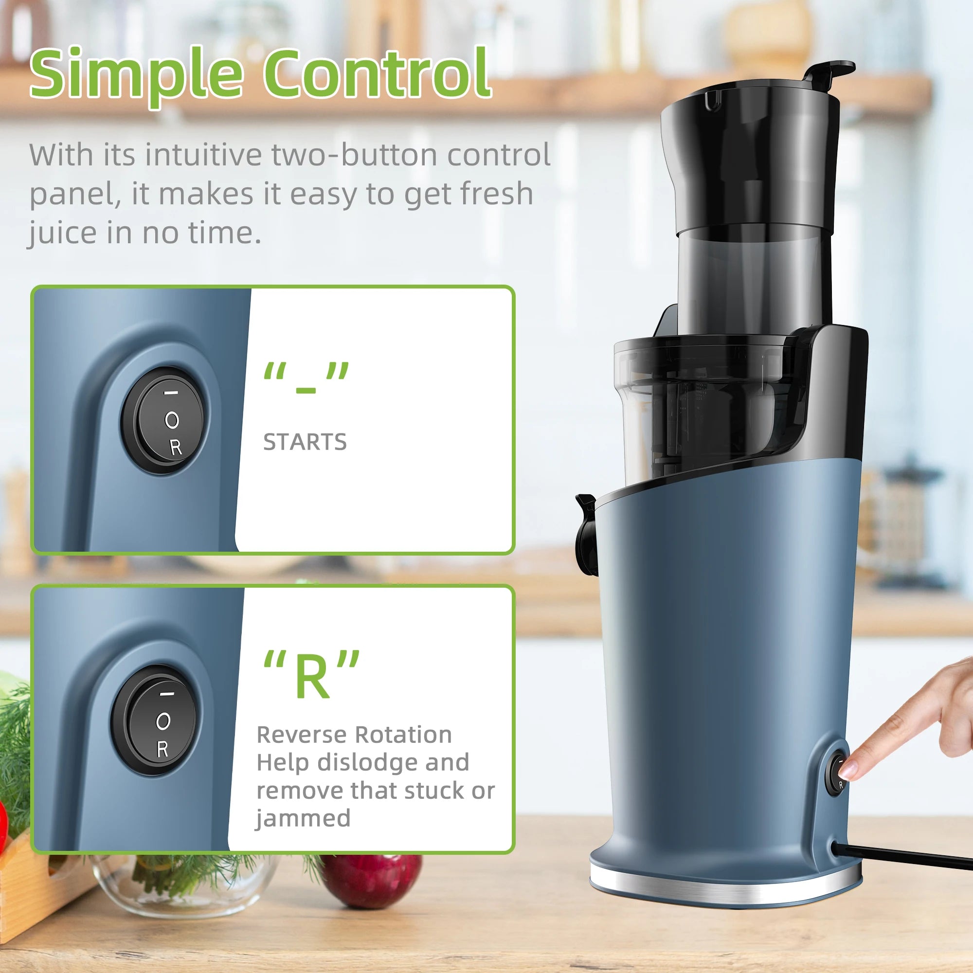 BioloMix Cold Press Juicer with 78mm Feed Chute