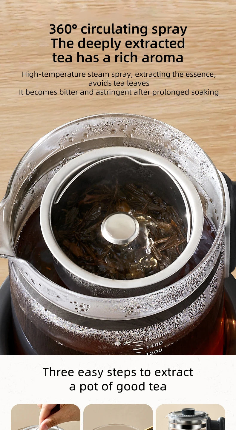 1500ml Steam Spray Tea Kettle Baby Constant Temperature Milk Regulator Multifunctional Electric Kettle 72h Thermostatic Kettle