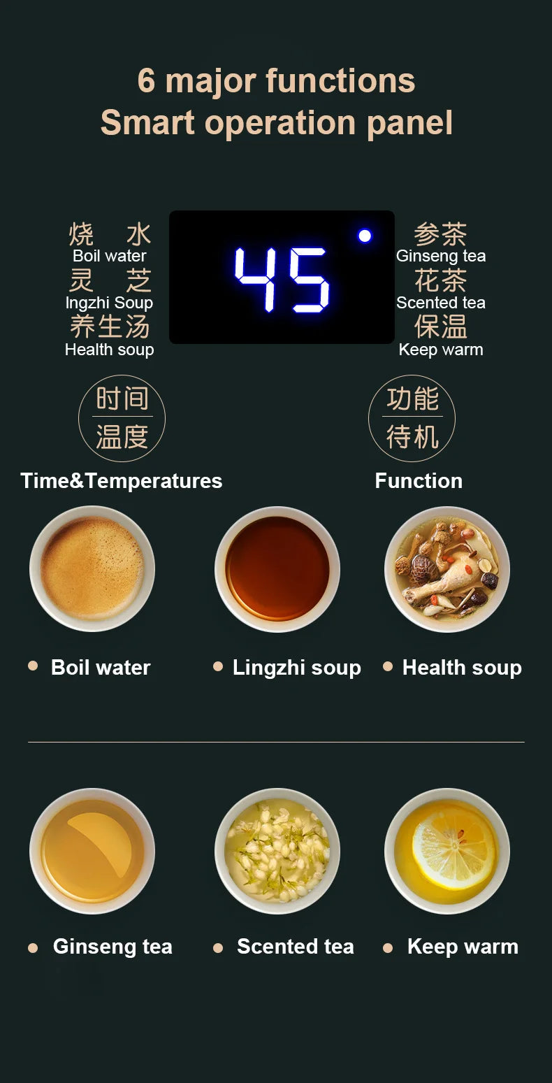Electric Kettle With Temperature Control